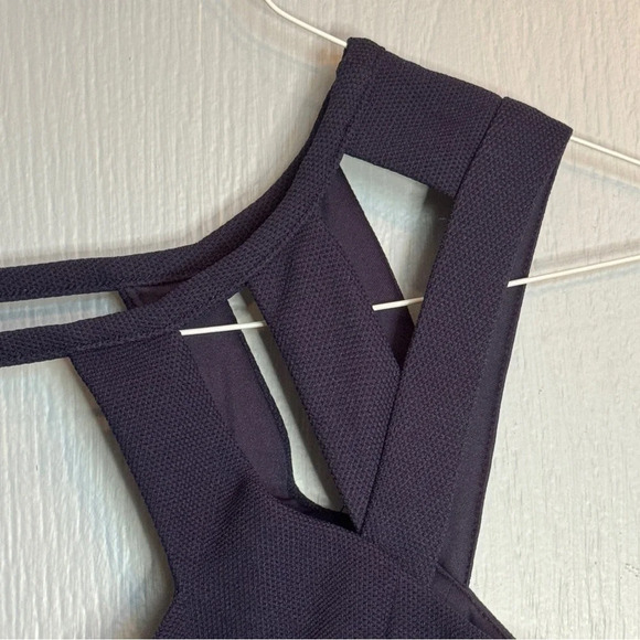 Betsey Johnson Navy Cage Cutout Pockets Pleat Mini Dress Fit and Flare EUC Sz 10 - Picture 9 of 15